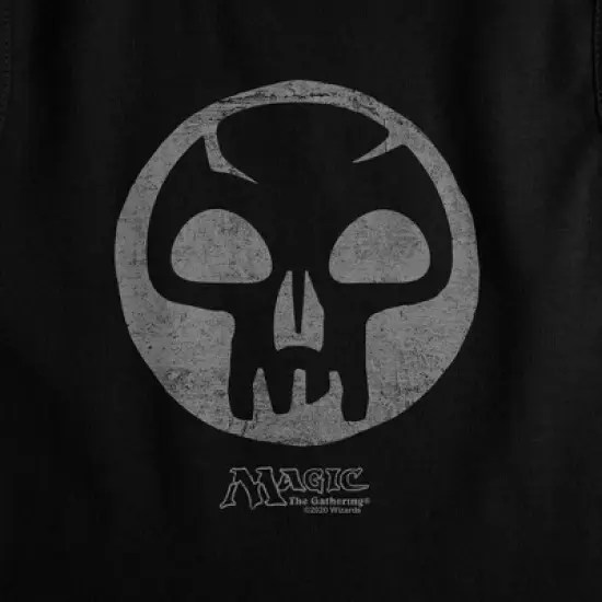 Women's Magic The Gathering Black Symbol Sleeveless Crop Top Tank image {1}