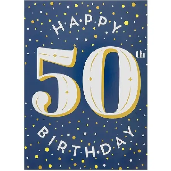 Sparkle and Bash 12 Pieces 50th Birthday Party Supplies, Table Centerpieces, Wall Ceiling Decorations Confetti String image {2}