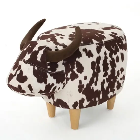 Maliang Cow-Shaped Ottoman, Modern Ottoman, Suitable for Living Room, Bedroom, Porch, Garden, Backyard, Balcony image {16}