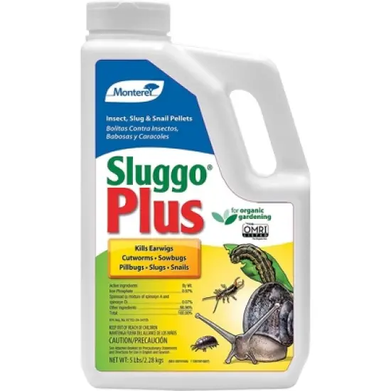 Monterey Sluggo Plus Insect Slug & Snail Killer Bait Organic Wildlife and Pet Safe Slug Killer image {5}