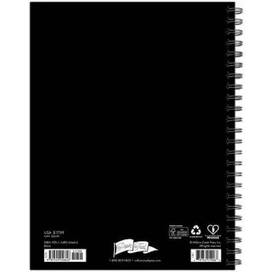 Willow Creek Press 6.5"x8.5" 2026 Weekly/Monthly Softcover Planner Black image {1}