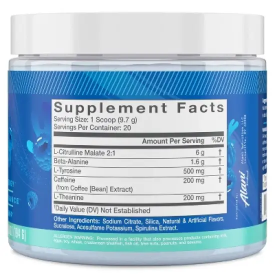 Alani Nutrition Pre-Workout Energy Supplement - Breezeberry - 6.8oz image {1}