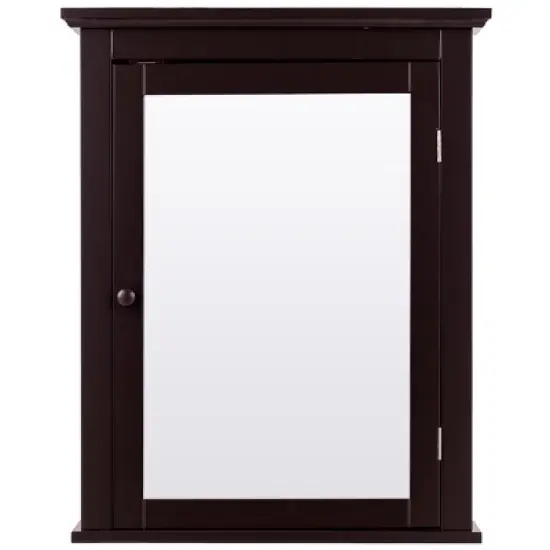 Tangkula Bathroom Wall Mounted Cupboard Mirrored Storage Cabinet Adjustable Shelf image {4}