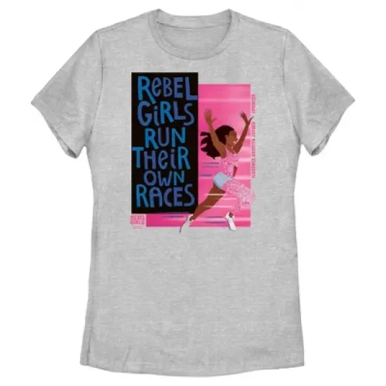 Women's Rebel Girls Florence Griffith Joyner Quote T-Shirt image {3}