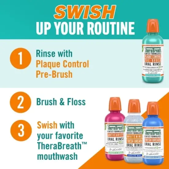 TheraBreath Plaque Control Mouthwash - 16 fl oz image {5}