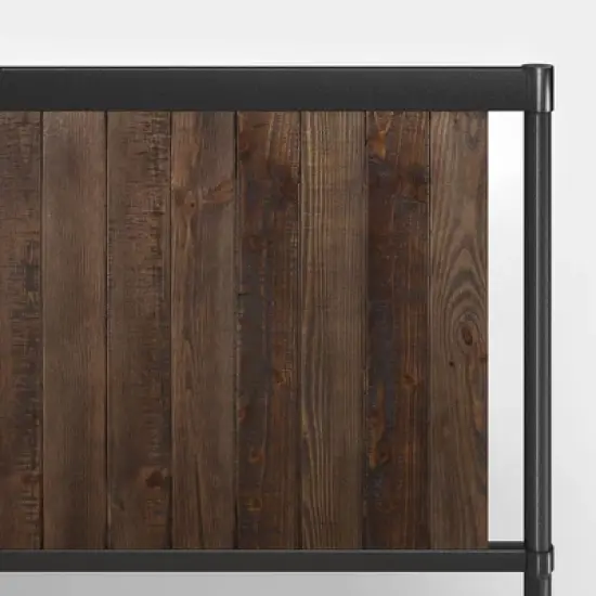 Queen Wesley Metal Platform Bed Frame Brown - ZINUS image {1}