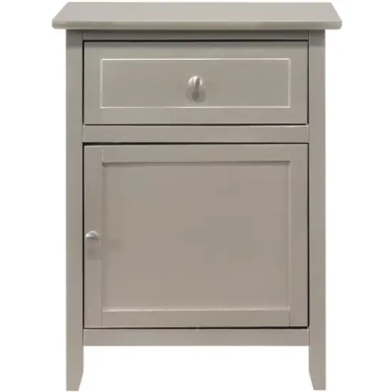 Passion Furniture Lzzy 1-Drawer Nightstand (25 in. H x 15 in. W x 19 in. D) image {9}