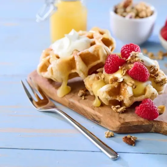 St Pierre Brioche Waffles with Butter - 10.6oz/6ct image {4}