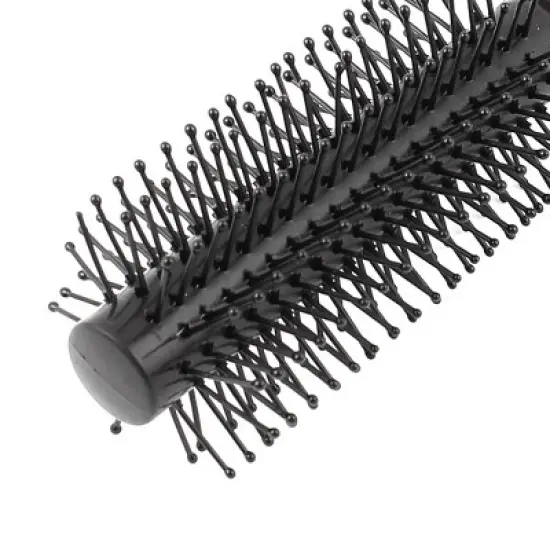 Unique Bargains Plastic Handle Round Hairbrush Salon Styling Bristles Hair Combs image {2}