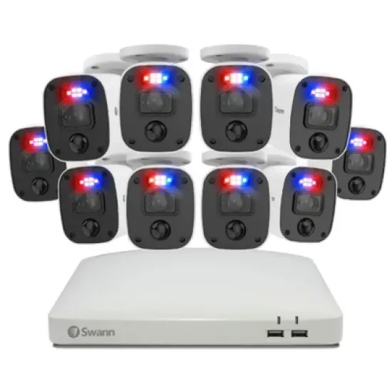 Swann DVR Security System, SWPRO Square Enforcer Bullet Camera, 84680 Hub, White image {9}