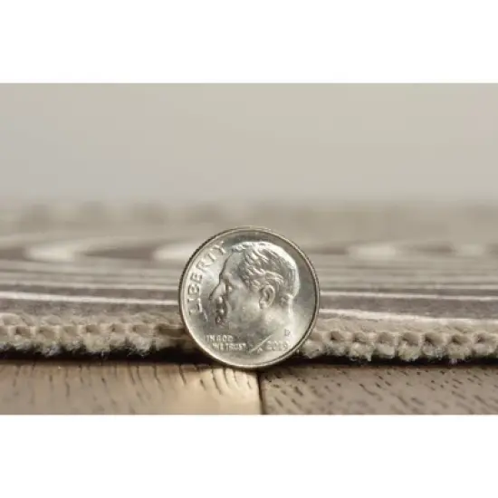 Solway Washable Outdoor Rug Ivory/Brown - Linon image {5}