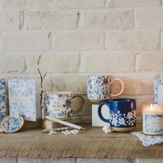 Sweet Water Decor Blue Delft Metal Pen Set - 2 pc image {2}