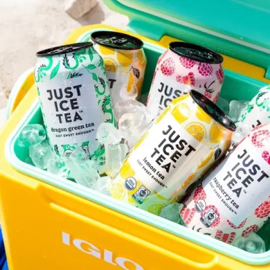 JUST ICE TEA Lemon Black Tea - 4pk/12 fl oz Cans image {6}