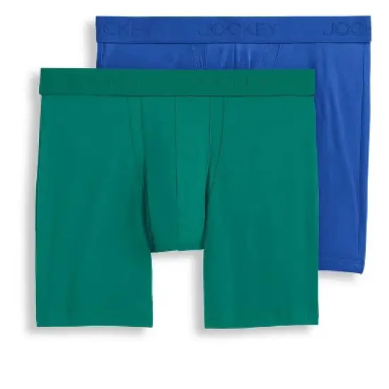 Jockey Men's Big Man Chafe Proof Pouch Cotton Stretch 6" Boxer image {4}