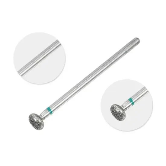 Unique Bargains Emery Nail Drill Bits Set for Acrylic Nails 3/32 Inch Nail Art Tools 44.1mm Length Green 10 Pcs image {2}