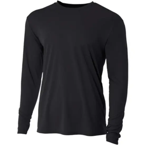 Hardcore mens long-sleeve UV sun protection T-shirt | Light weight loose fitting quick-dry rash guard image {4}