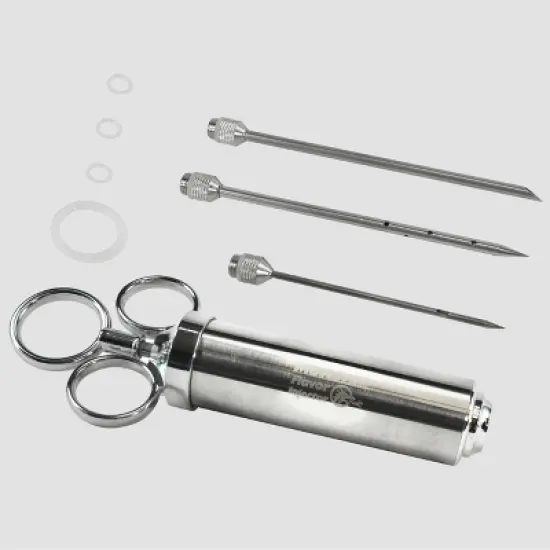 Grill BBQ Marinade Injector Silver - BBQ Dragon image {4}