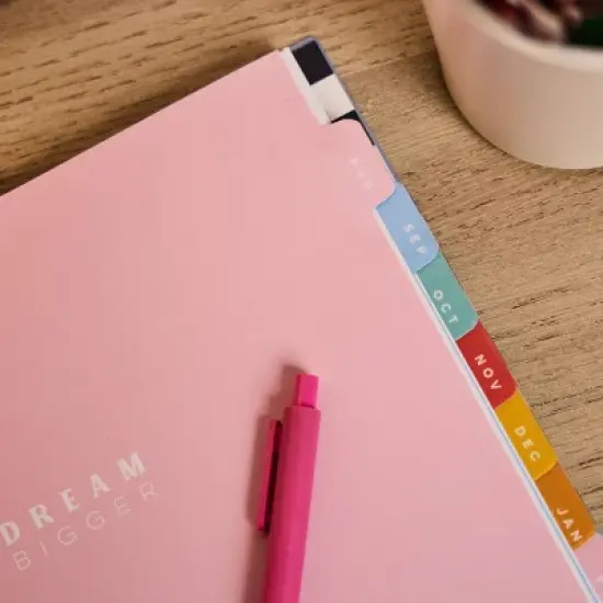 Happy Brands Organized July 2025 - June 2026 Weekly/Monthly Planner 9.37"x11.12" Multicolor Cool Brights image {19}