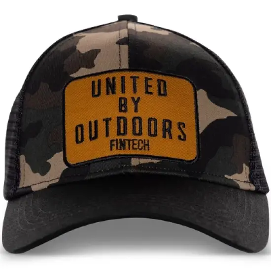Fintech United By Outdoors Snapback Hat - Dune image {1}