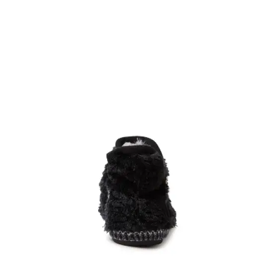 Dearfoams Kid's Girls Charlotte Pile Bootie Slippers image {2}