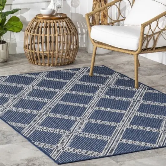 nuLOOM Naya Moroccan Trellis Indoor/Outdoor Area Rug image {8}