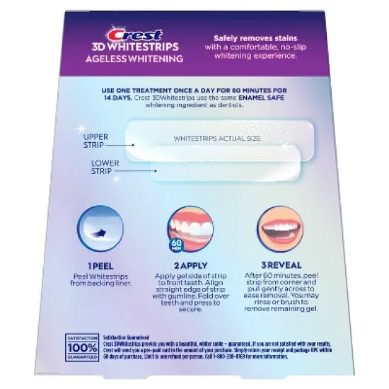 Crest 3D Whitestrips Ageless Whitening Whitening Kit - 14ct image {9}