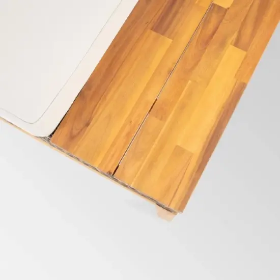 Loft Acacia 4pc Wood Sectional Sofa Set - Christopher Knight Home image {4}