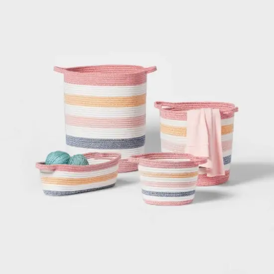 Striped Coiled Rope Kids' Storage Bin - Pillowfort&trade; image {3}