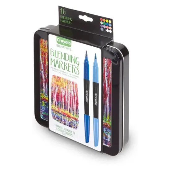Crayola 16ct Blending Marker Kit with Case image {2}
