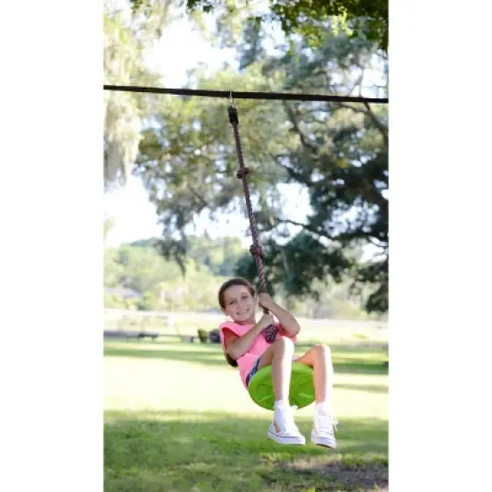 Flybar Swurfer Disco Disc Swing with 8' Climbing Rope image {4}