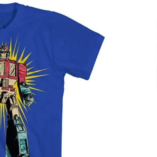 Hasbro Transformers Mens Throwback Shirt - Optimus, Megatron, Bumblebee - Throwback Classic T-Shirt (Blue Tropic, Medium) image {4}