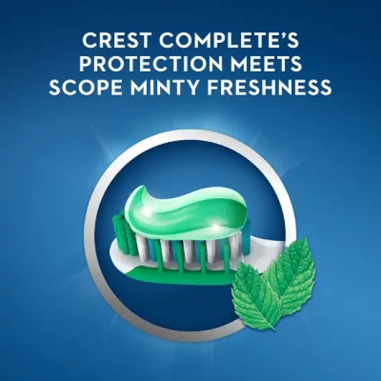 Crest + Scope Complete Whitening Toothpaste - Minty Fresh image {5}