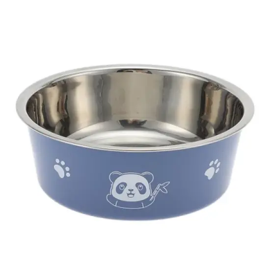 Unique Bargains Non-Skid Medium Dog Bowl Panda Pattern 1 Pc image {4}