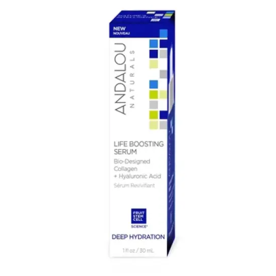 Andalou Naturals Deep Hydration Life Boosting Face Serum - 1 fl oz image {2}