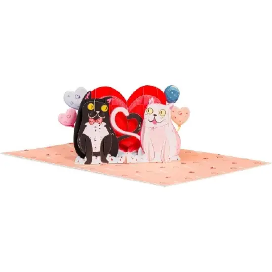 Paper Love 3D Valentines Day Pop Up Card - 8"x6" Frndly image {6}