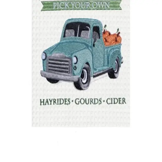 C&F Home Pumpkin Patch Truck Towel image {2}