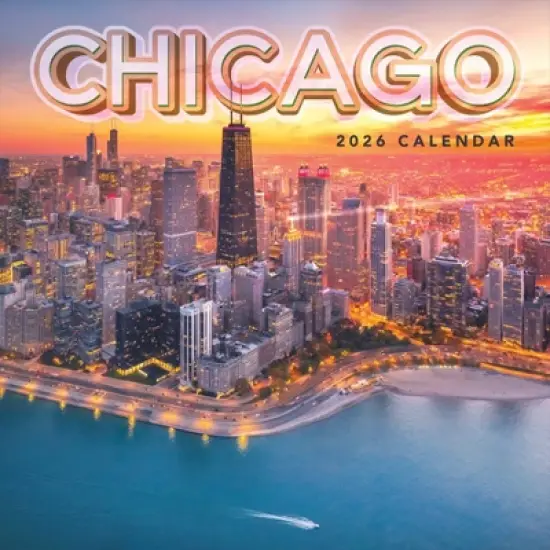 TF Publishing 13.5"x14.5" 2026 Chicago Wall Calendar image {1}