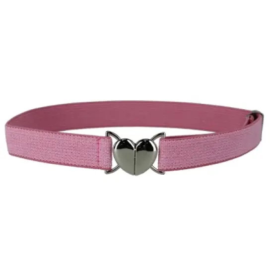 Aquarius Girl's Elastic Belt with Heart Shaped Closure image {1}