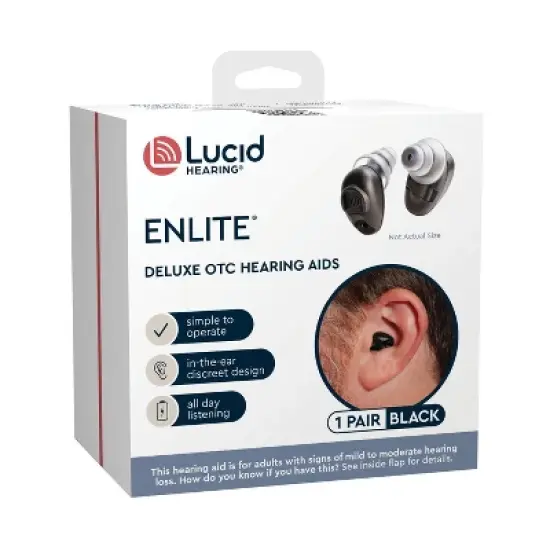 Lucid Hearing Enlite Deluxe OTC in The Ear Hearing Aid image {4}