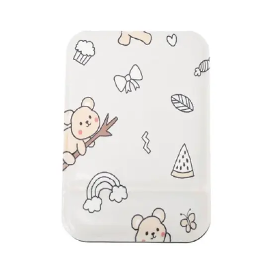 Unique Bargains Women Makeup Mirror for Travel Light Gray 1 Pc image {5}