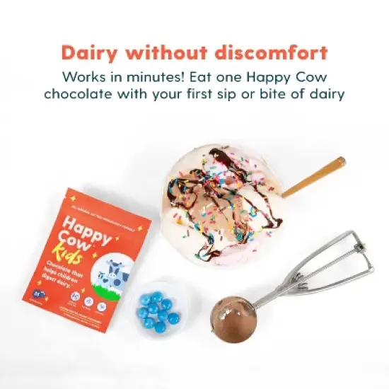 Happy Cow Kids' Fast Acting Lactase Digestive Supplement image {5}