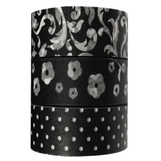 Wrapables In the Dark Washi Masking Tape (Set of 3) image {1}