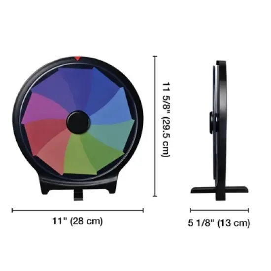 WinSpin 10"/12"/20"/24" Prize Wheel Spinning Game Tabletop / Dual-Use Whirl of Fortune Eagle image {6}