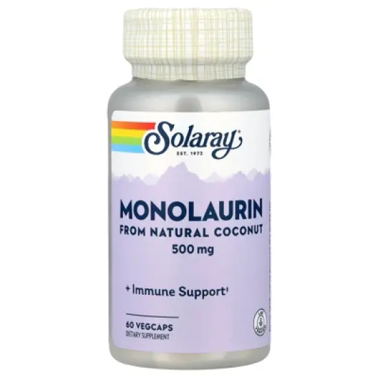 Solaray Monolaurin, 500 mg, 60 VegCaps image {4}