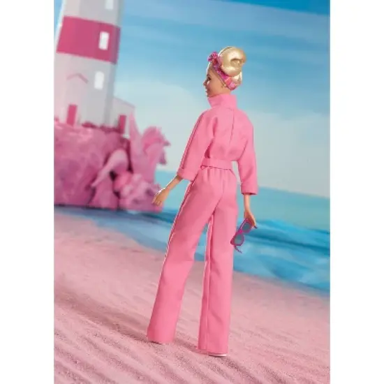 Barbie The Movie Collectible Doll Margot Robbie as Barbie in Pink Power Jumpsuit (Target Exclusive) image {5}