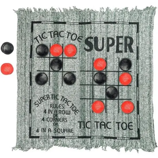 Giant Checkers 3-in-1 game with tic tac toe image {1}