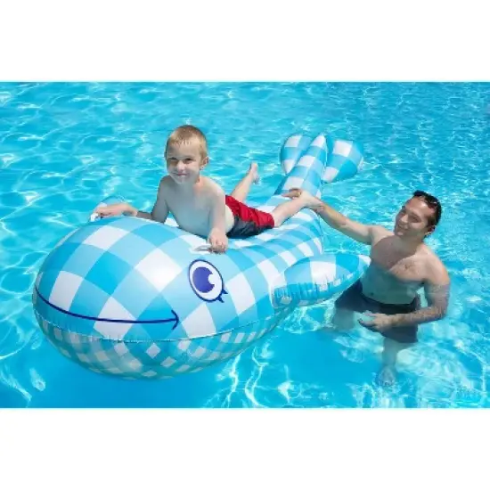 Poolmaster Willy The Whale Swimming Pool Float Rider image {1}