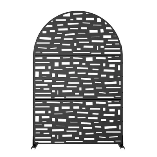 Dovelina Arched Outdoor Privacy Screen Patio Decorative Screens image {6}
