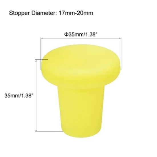 Unique Bargains Silicone T-shaped Unbreakable Reusable Beverage Wine Stoppers 4 Pcs image {2}
