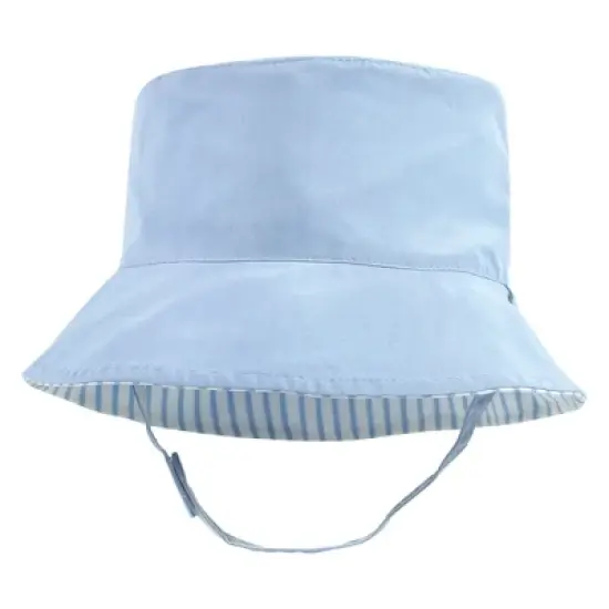 Hudson Baby Infant Girl Sun Protection Hat, Lemon Stripe image {6}